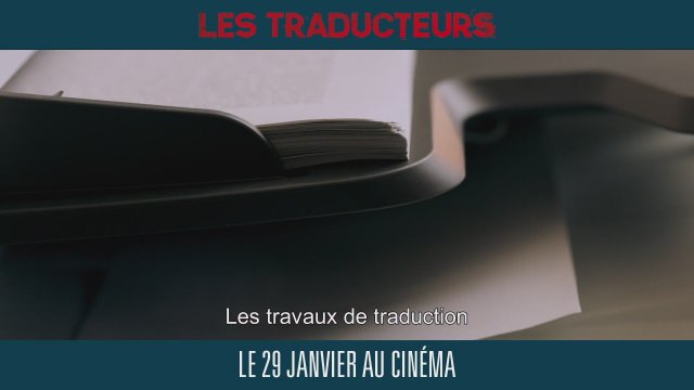 Les traducteurs (2019) Fragman