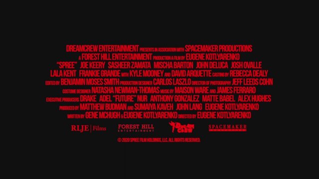 Spree (2020) Fragman