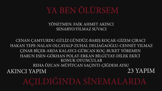 Ya Ben Ölürsem (2021) - Fragman