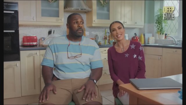 Deep Fake Neighbour Wars (2023) Kim Kardashian ve Idris Elba Klibi