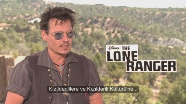 Johnny Depp Maskeli Süvari röportajı